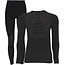 STAPP STAPP Heat Thermoset Heren - Merino Wol - Thermoshirt + Thermolegging Zwart