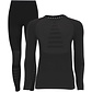 STAPP STAPP Heat Thermoset Heren - Merino Wol - Thermoshirt + Thermolegging Zwart