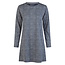 By Louise By Louise Ladies Nightshirt Long Sleeve Cotton Dark Blue/White Dotted