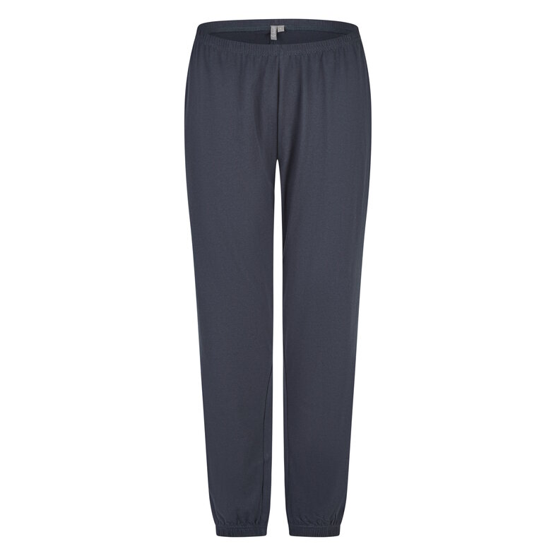 By Louise By Louise Dames Pyjama Set Lang Katoen Roze/Donkerblauw Gestreept