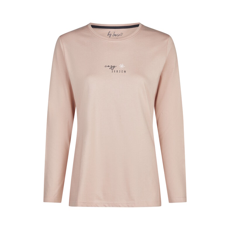 By Louise By Louise Ladies Pyjama Set Long Cotton Pink Animal Print