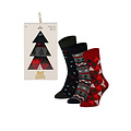 Apollo Apollo Heren Kerstsokken Giftbox 3-Pack Print
