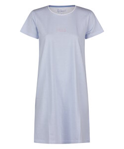 By Louise Ladies Nightshirt Short Sleeve Blue Striped