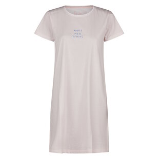 By Louise Ladies Nightshirt Short Sleeve Pink Striped