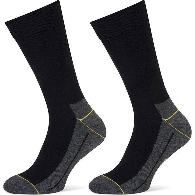 STAPP STAPP Unisex Hiking Socks Yellow Walker Seamless Socks 6-Pack Black