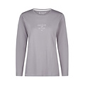 By Louise By Louise Dames Pyjama Set Lang Jersey Katoen Grijs Gestreept