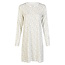 By Louise By Louise Ladies Nightshirt Interlock Long Sleeve White Flowered