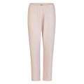 By Louise By Louise Dames Pyjama Set Lang Interlock Wit/Roze Gestreept