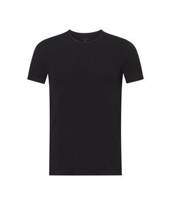 Basset Ladies/Gentlemen Bamboo T-Shirt Round Neck Black