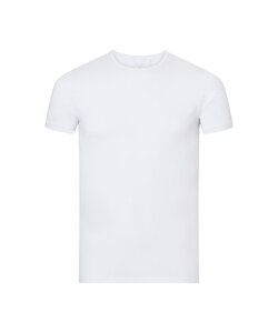 Basset Ladies/Gentlemen Bamboo T-Shirt Round Neck White