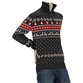 Apollo Apollo Men's Christmas Sweater Zip With Christmas Print Gray