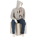 Apollo Apollo Men's Foul Christmas Sweater Hoodie Foul Christmas Print Gray
