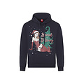 Apollo Apollo Heren Foute Kersttrui Hoodie Foute Kerst Print Donkerblauw