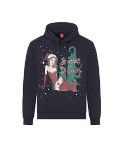 Apollo Heren Foute Kersttrui Hoodie Foute Kerst Print Donkerblauw