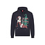 Apollo Apollo Heren Foute Kersttrui Hoodie Foute Kerst Print Donkerblauw