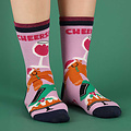 Apollo Apollo Ladies Foul Christmas Socks Print 2-Pack Beverage