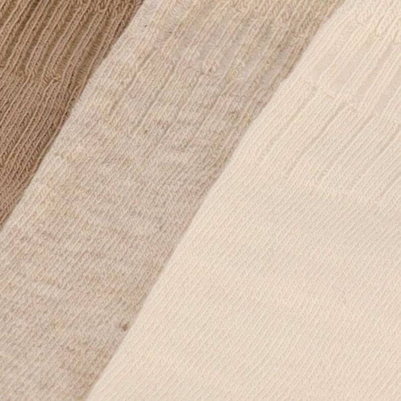 Apollo Apollo Dames Effen Diabetes Sokken 3-Paar Effen Beige