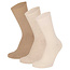 Apollo Apollo Ladies Plain Diabetes Socks 3-Pair Plain Beige