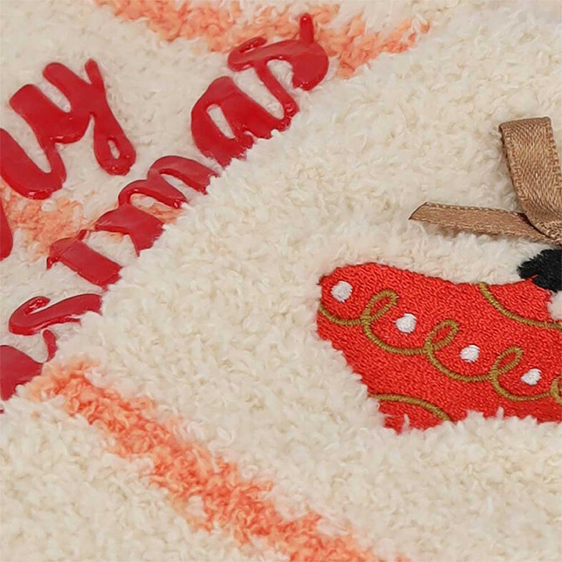 Apollo Apollo Dames Sokken Kerst Print Chenille Bedsokken Giftbox 3-Pack