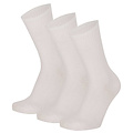 Apollo Apollo Ladies Plain Diabetes Socks 3-Pair Plain White