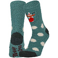 Apollo Apollo Ladies Socks Christmas Print Chenille Bedsocks Giftbox 3-Pack Christmas Print