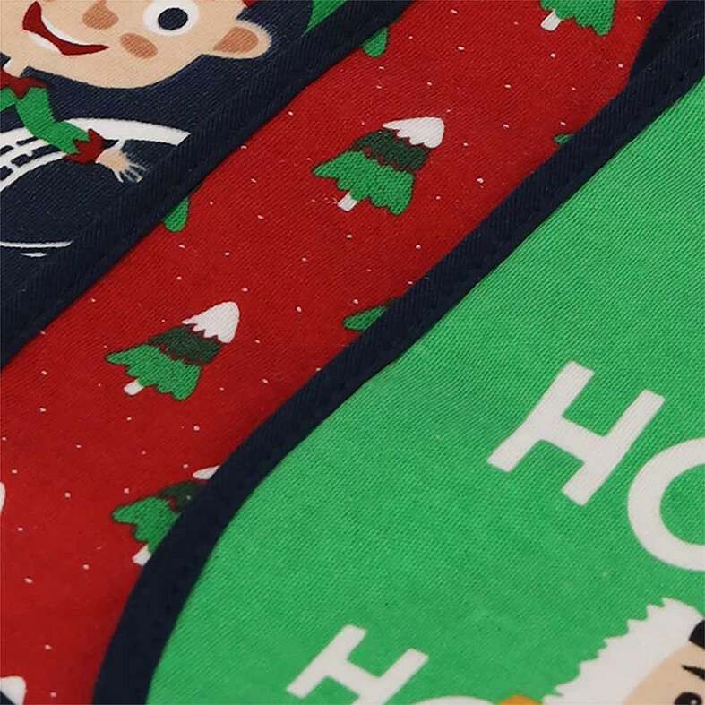 Apollo Apollo Baby Christmas Socks + Bib Set Christmas Print