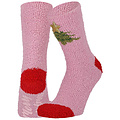 Apollo Apollo Ladies Socks Christmas Print Chenille Bedsocks Giftbox 3-Pack Christmas Print
