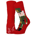 Apollo Apollo Ladies Socks Christmas Print Chenille Bedsocks Giftbox 3-Pack Christmas Print