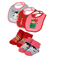 Apollo Apollo Baby Christmas Socks + Bib Set Christmas Print