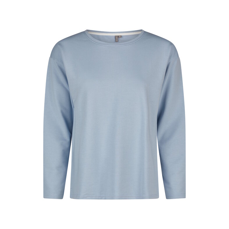 By Louise By Louise Women's House Suit Pants + Sweater Solid Blue