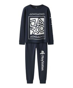 Name It Boys Long Pyjama Set NKMOLYMPOS Playstation Print Dark Blue