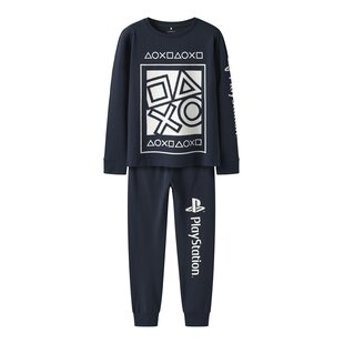 Name It Jongens Lange Pyjama Set NKMOLYMPOS Playstation Print Donkerblauw