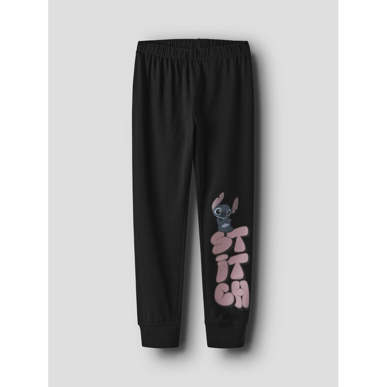 Name It Name It Meisjes Lange Pyjama Set NKFOLINA Stitch Zwart