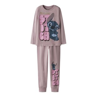 Name It Meisjes Lange Pyjama Set NKFOLINA Stitch Lila