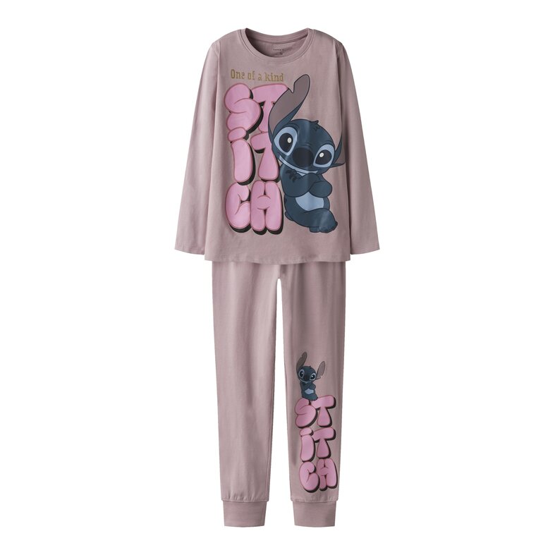 Name It Name It Meisjes Lange Pyjama Set NKFOLINA Stitch Lila