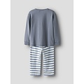 Name It Name It Jongens Lange Pyjama Set NMMRAMEL Gestreept Grijs