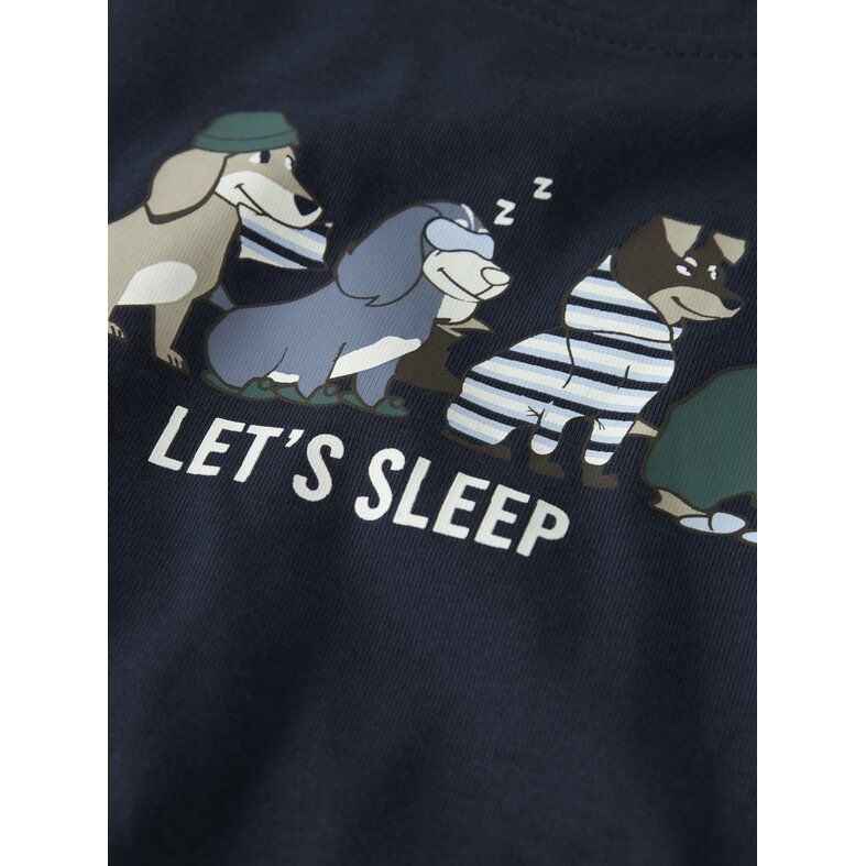 Name It Name It Jongens Lange Pyjama Set NMMRAMEL Gestreept Donkerblauw