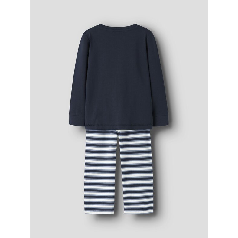 Name It Name It Jongens Lange Pyjama Set NMMRAMEL Gestreept Donkerblauw