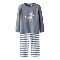 Name It Name It Boys Long Pyjama Set NMMRAMEL Striped Gray
