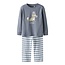 Name It Name It Boys Long Pyjama Set NMMRAMEL Striped Gray