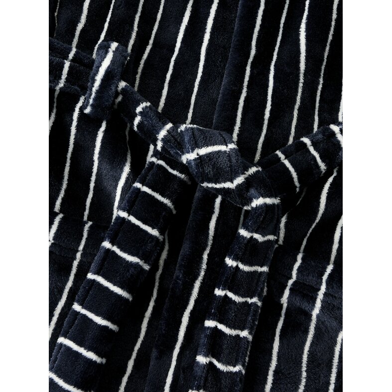 Name It Name It Jongens Badjas Fluweel NKMRACER Donkerblauw/Wit Gestreept