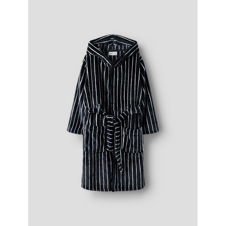 Name It Name It Jongens Badjas Fluweel NKMRACER Donkerblauw/Wit Gestreept