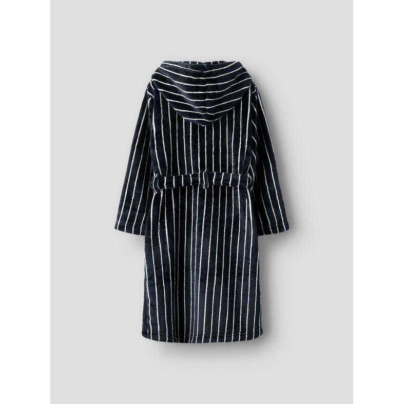 Name It Name It Jongens Badjas Fluweel NKMRACER Donkerblauw/Wit Gestreept