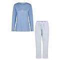By Louise By Louise Ladies Pyjama Set Long Blue Striped