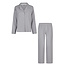 By Louise By Louise Ladies Pyjama Set Long Muslin With Buttons Gray/Blue
