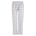 By Louise By Louise Dames Pyjamabroek Flanel Geruit Blauw/Wit
