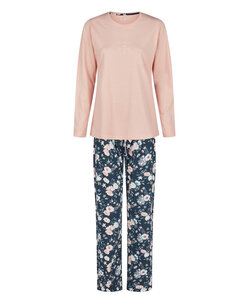 By Louise Ladies Pyjama Set Long Pink Floral