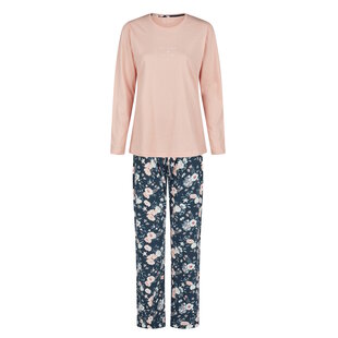 By Louise Dames Pyjama Set Lang Roze Gebloemd
