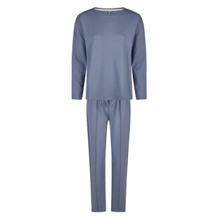 By Louise Dames Huispak Broek + Sweater Effen Donkerblauw