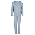 By Louise By Louise Women's House Suit Pants + Sweater Solid Blue